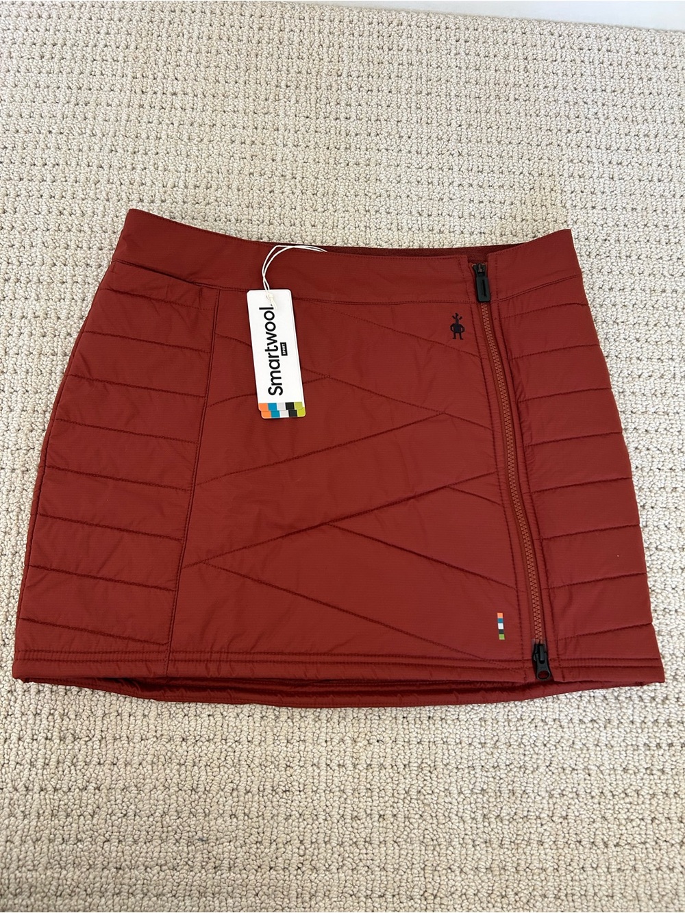 Smartwool Women’s Quilted Insulated Mini Skirt Apres Ski Pecan Brown